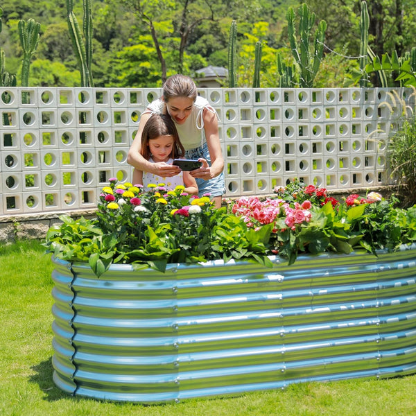 Galvanised Steel Garden Bed